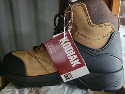 Kodiak (Size 7M) Men's 6'' Journey CTCP Work Boots Brown/Black 