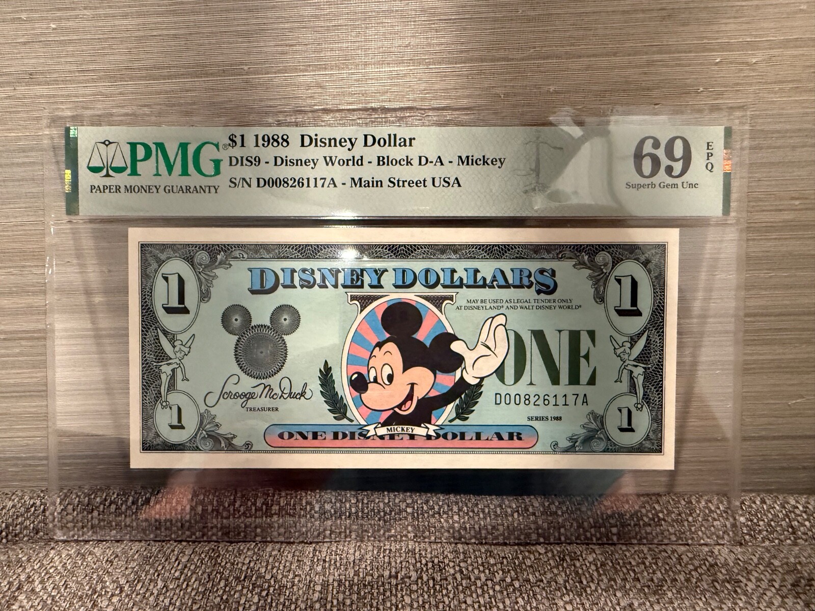Disney dollar ディズニー　ドル　ミッキーマウス5枚セット Yahoo!オークション -「5ドル 紙幣」(ディズニー) の落札相場
