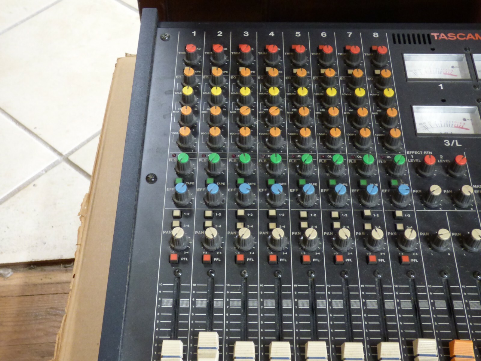 Tascam M-208 8 Channel Analog Mixer w/ original box and styrofoam, made in Japan