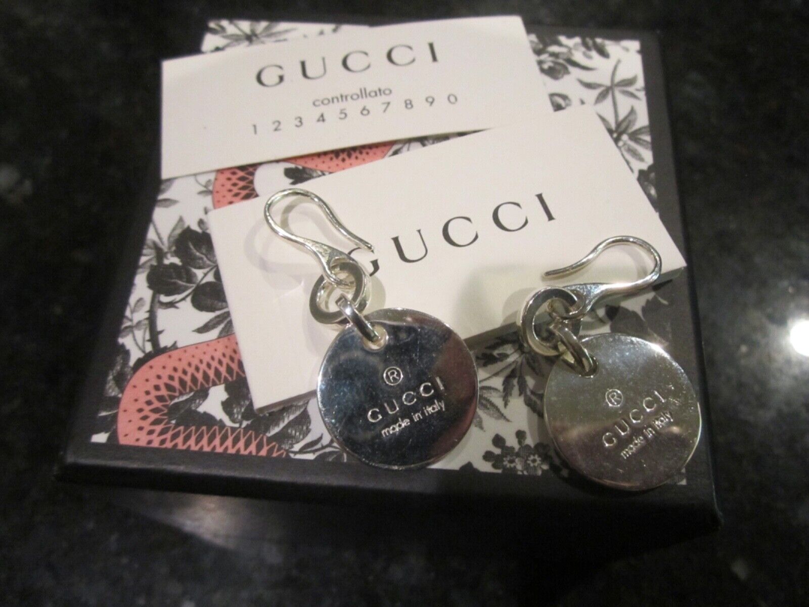 GUCCI STERLING SILVER EARRINGS IN THE BOX - BRAND NEW | eBay GUCCI STERLING SILVER EARRINGS IN THE BOX - BRAND NEW | eBay