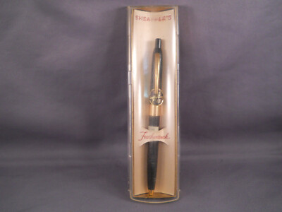 Sheaffer Vintage l960's Feathertouch black ball pen-new old stock -price sticker