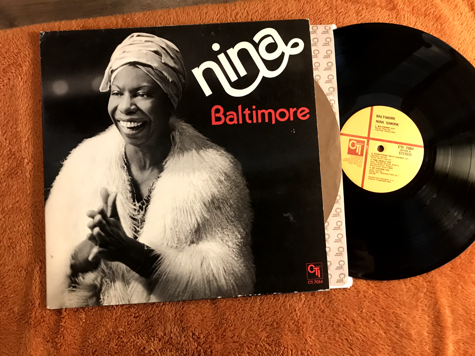 欧LP Nina Simone Baltimore MOVLP3386,CTI70 Music On Vinyl /00400 Nina Simone – Baltimore – Vinyl (LP, Album), 1978 [r2130849