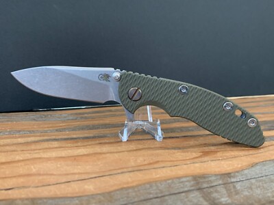 Hinderer XM-18 3'' Slicer Flipper, S35VN Blade, OD Green G10 / Ti Handles, LNIB!