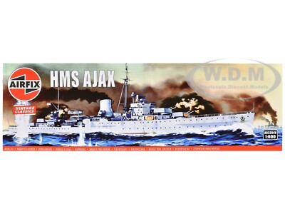 LEVEL 3 MODEL KIT HMS AJAX LIGHT CRUISER 1/600 SCALE MODEL BY AIRFIX A03204 V
