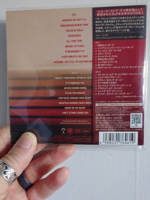 Sting 3.0 Live Limited Edition 2SHM-CD Japan Deluxe Version