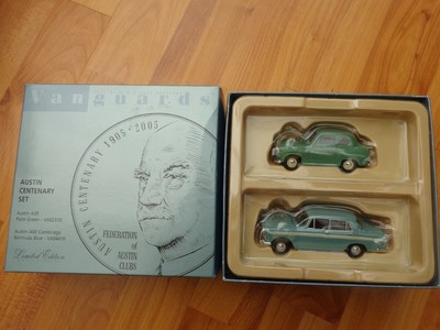 CORGI VANGUARDS 1/43 AU3002 AUSTIN CENTENARY 2 CAR SET A35 A60 SET