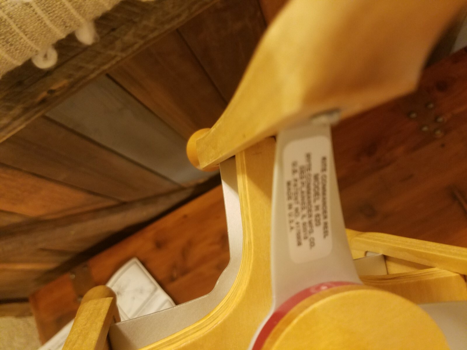 New Vintage  KITE  REEL  / Wood Kite String Commander  ReeL  MADE IN USA, KITES.