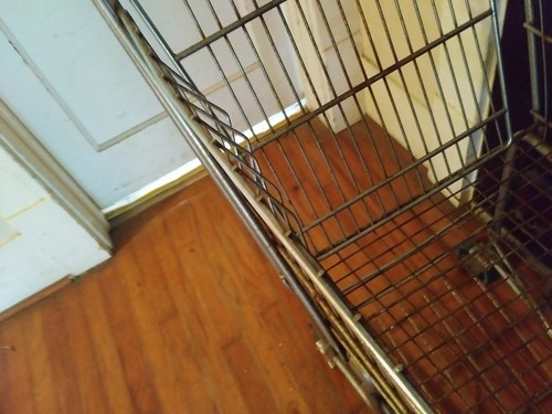 Antique Shopping grocery Cart Industrial Design Vintage Wire Streamline Original