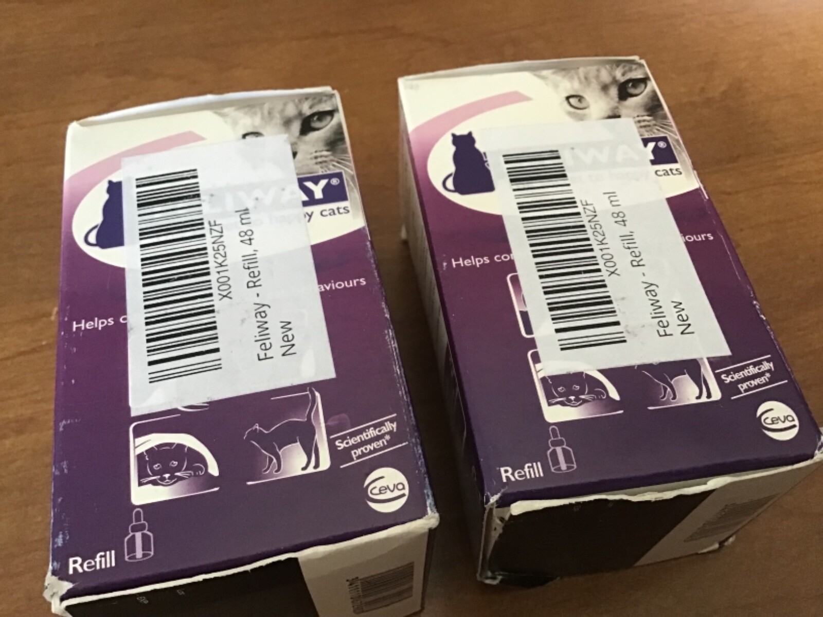 Ceva Feliway Plug-In Diffuser Refill for Cats 48ml • PACK OF 2!  EXPIRED!!!