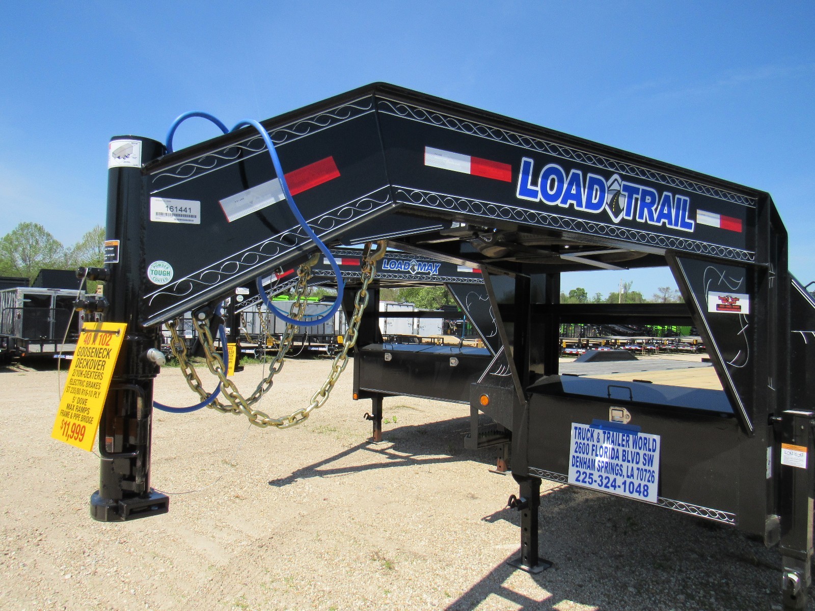 40 'X 102--DECKOVER GOOSENECK--2/10K --MAX RAMPS----BRAND NEW--LOAD TRAIL---PJ