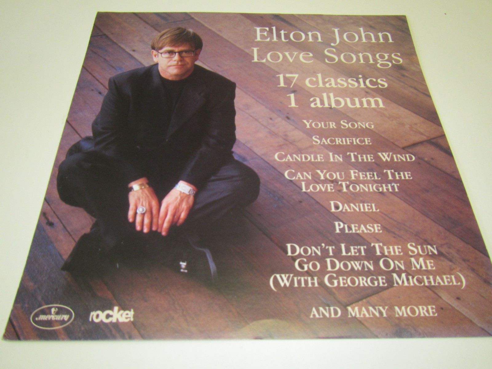 ELTON JOHN LOVE SONGS 17 CLASSICS 1 ALBUM PROMO ROCKET 12