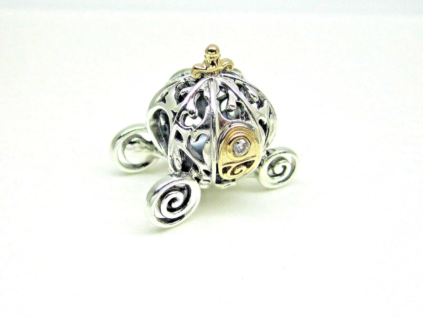 Royal Carriage 14K Gold & White Pearl Charm - 790598P - Pandora