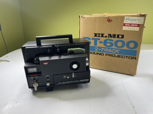 Vintage Elmo ST-600 2-Track Super 8 Magnetic Sound Projector Vintage Elmo ST-600 2-Track Super 8 Magnetic Sound Projector