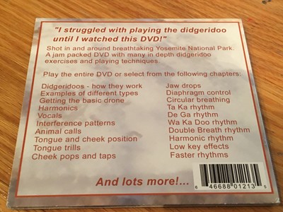MINT Learn to Play DIDGERIDOO with Grahm Doe (Instructional DVD)