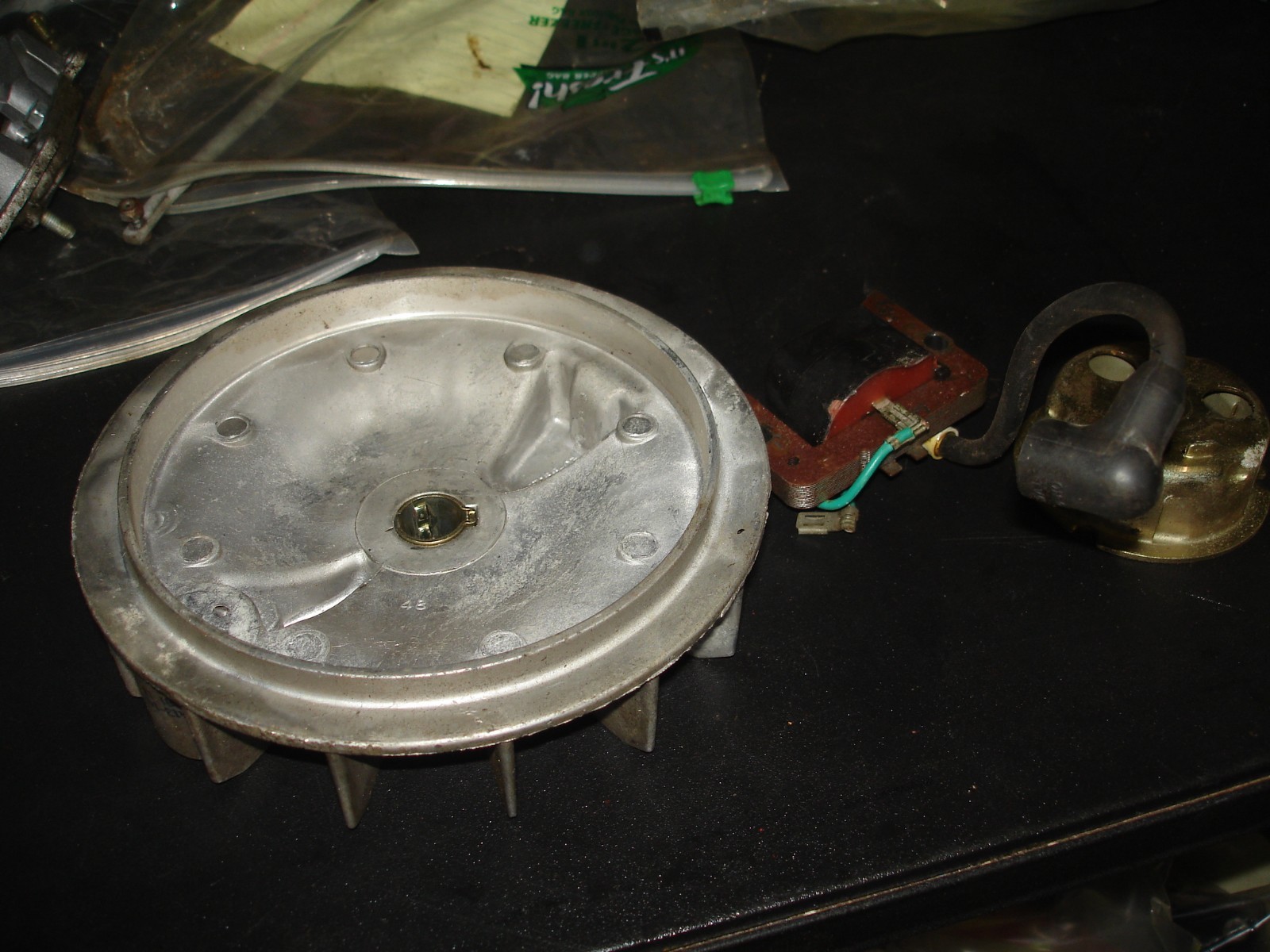 Jiffy Model 30 coil and flywheel   ice auger part ice fishing bin 351