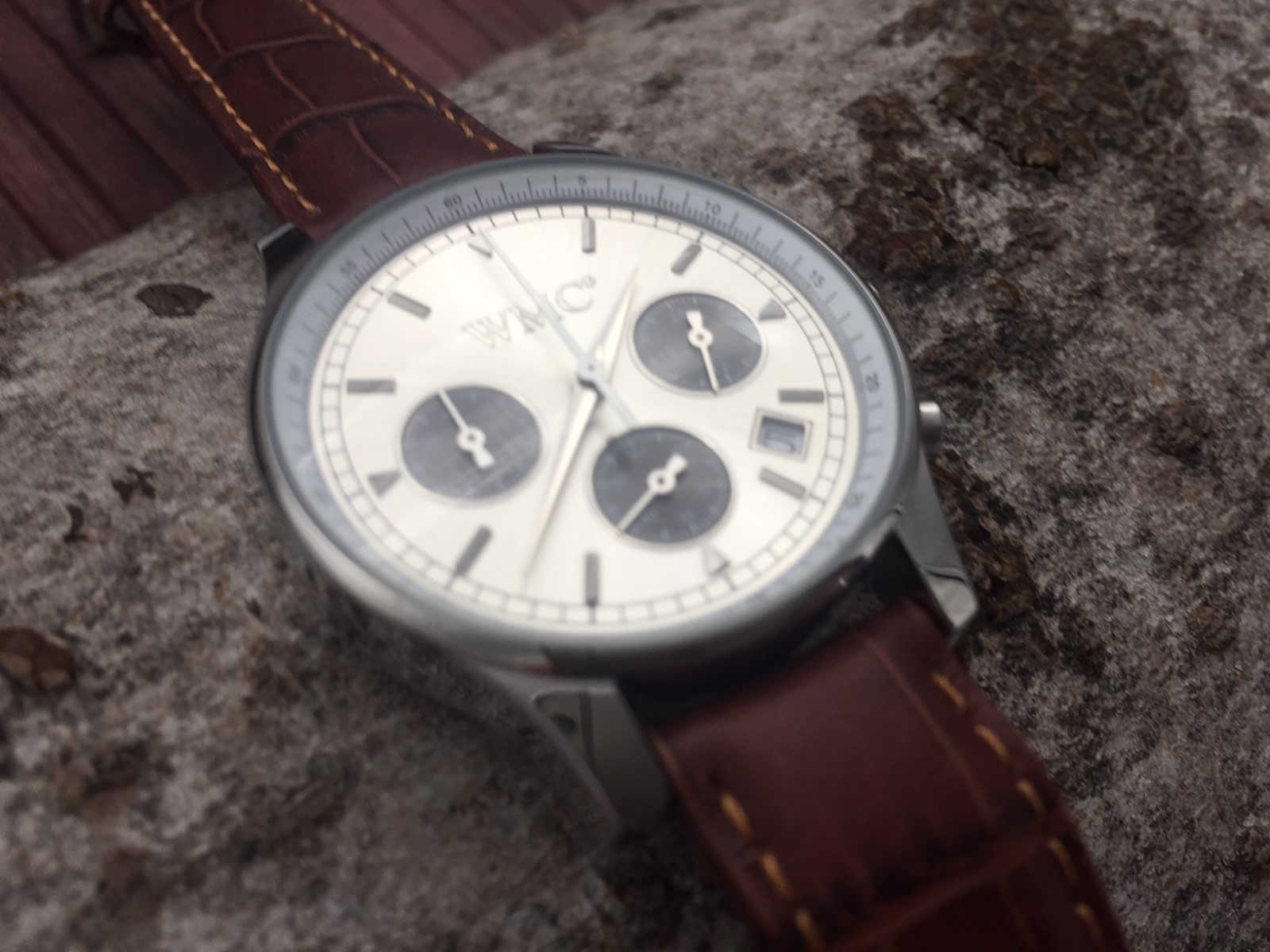 WMC Chronograph quarz movement stainless steel watch stop function