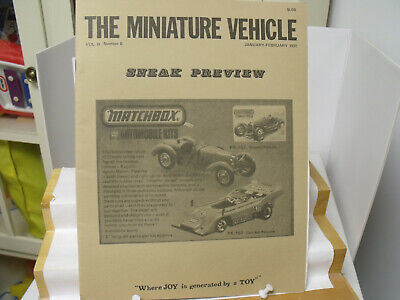 ''THE MINIATURE VEHICLE'' ,BRENNEN, V2,#6,1975,28 PGS, MATCHBOX, VW, METTOY, ERTL 