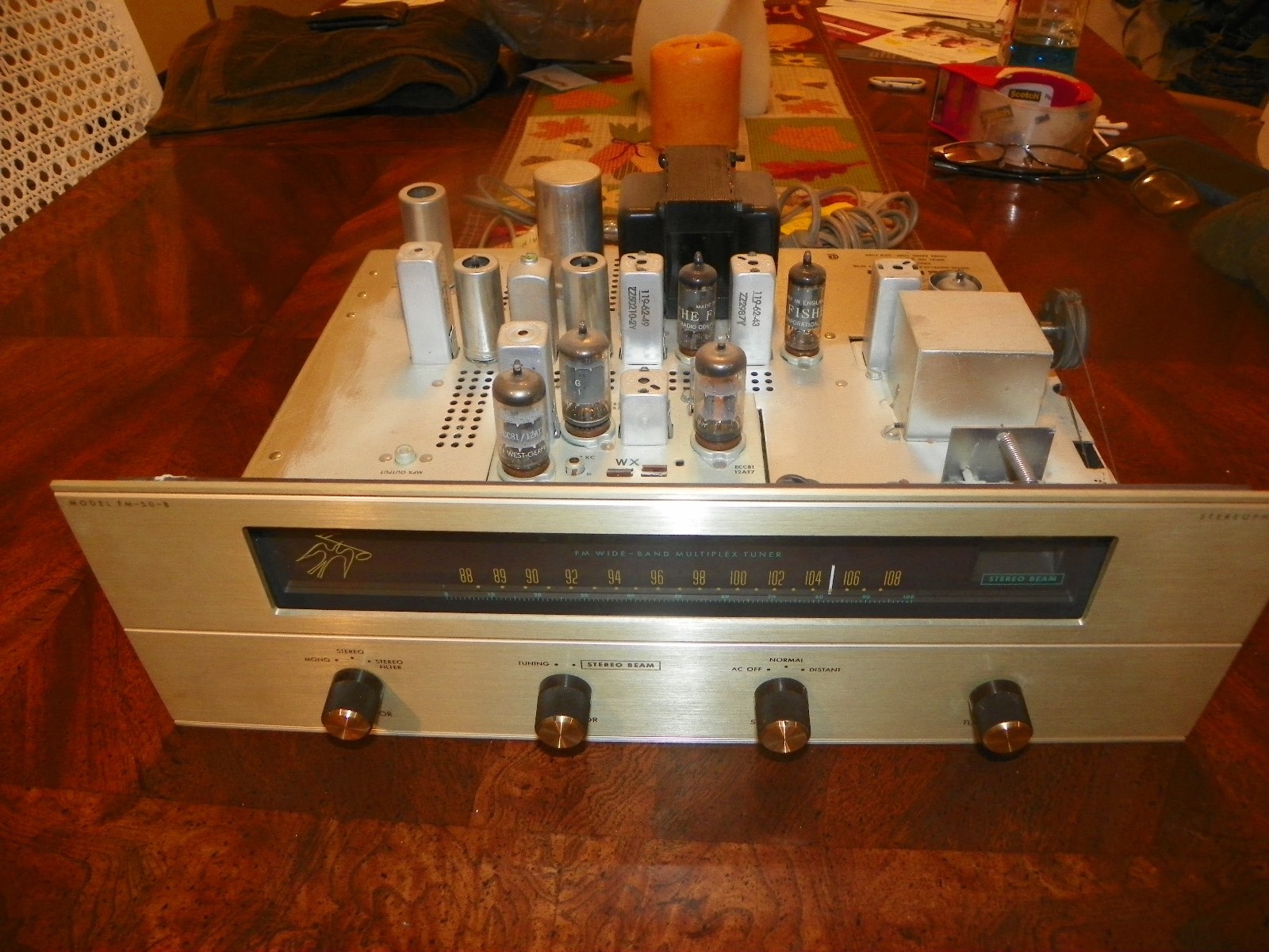 Fisher FM-50-B Analog Tube Tuner - Rare!