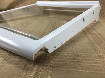 GE GSS25KGMA Refrigerator Glass Slideout Shelf w/ Brackets #WR32X10381