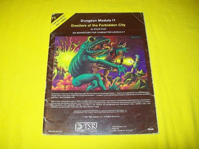 I1 DWELLERS OF THE FORBIDDEN CITY DUNGEONS DRAGONS ADD TSR 9046 1 MODULE