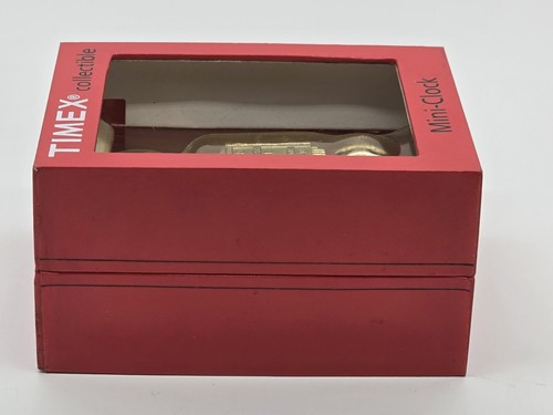 Vintage Timex Mini Clock Collectible Gas Pump 