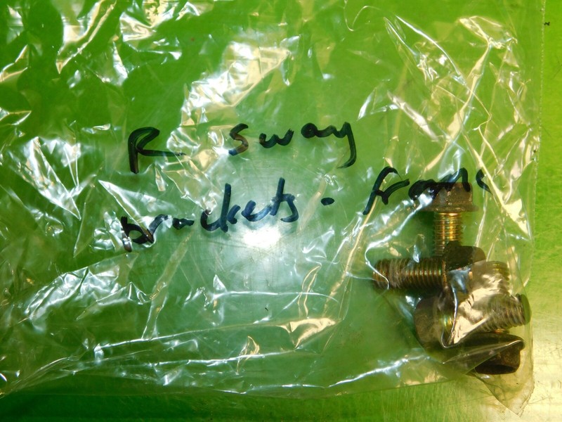 97-01 Prelude OEM rear back sway bar brackets - frame mount bolts SET