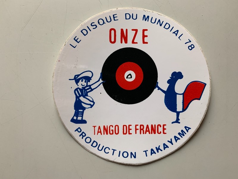 Sticker Le Disque Du Mundial 78 Onze Tango De France Production Takayama
