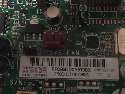 812557-001 HP GreenwoodE1 AMD E16015, Win8 Motherboard