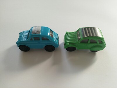 CITROEN 2 CV  DUCK & FIAT 500 VINTAGE MODEL CARS SET 1:87 H0 - KINDER SURPRISE