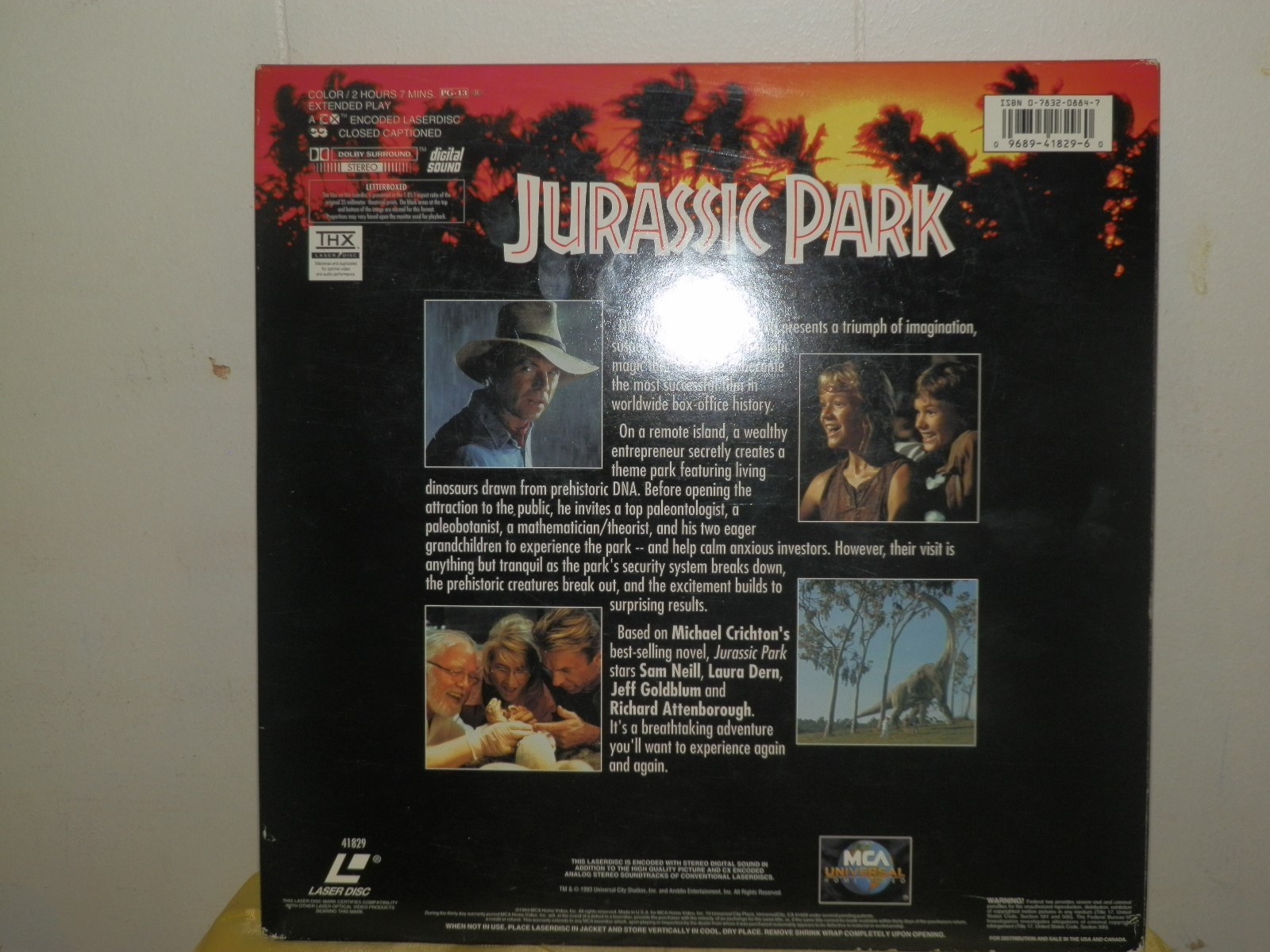JURASSIC PARK Laserdisc Lot 1&2 THE LOST WORLD Steven Speilberg Dinosaur Action