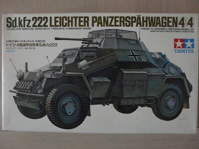 Maquette 1/35 TAMIYA Ref 35051 Sd.Kfz. 222 Leichter Panserpähwagen