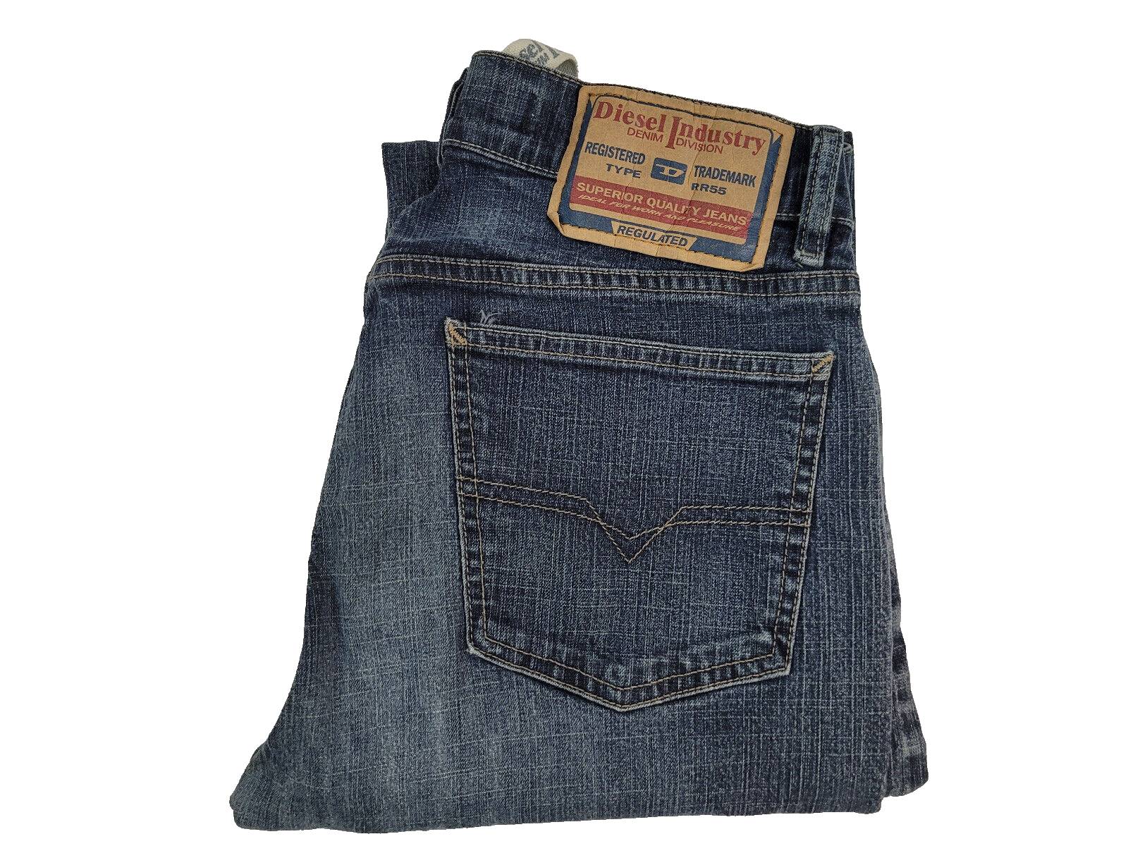Diesel Industry Denim Mod Fanker Zip Jeans Wash Men's Tag