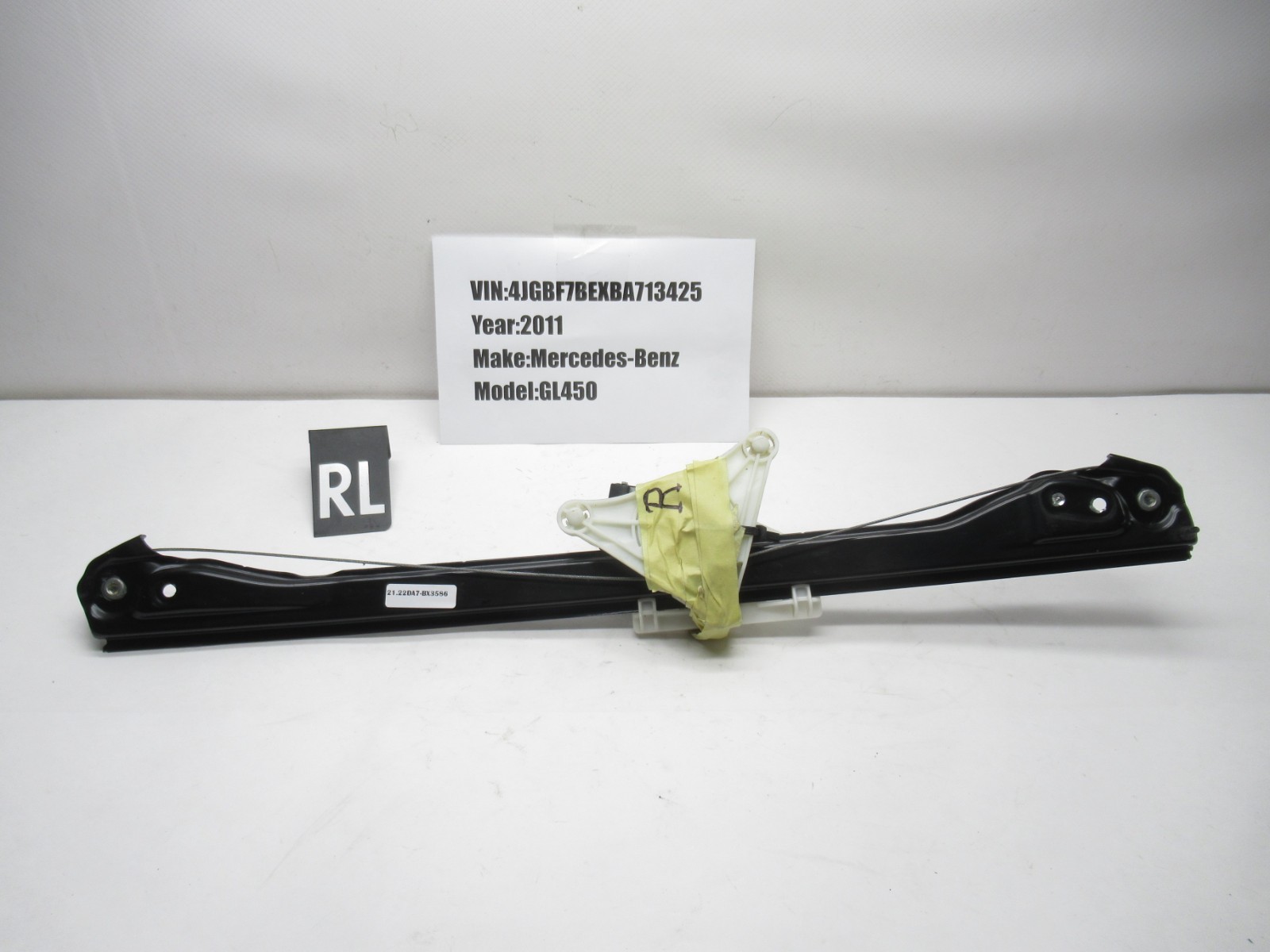 2007-2012 Mercedes-Benz GL450 Power Window Regulator Rear Left OEM 1647303179