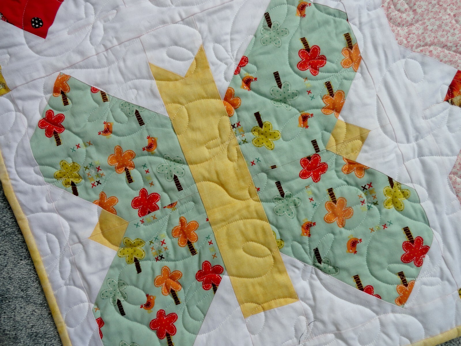 Butterfly Quilt/Baby Quilt/Crib Quilt/Butterfly Baby Bedding/Butterfly Blanket