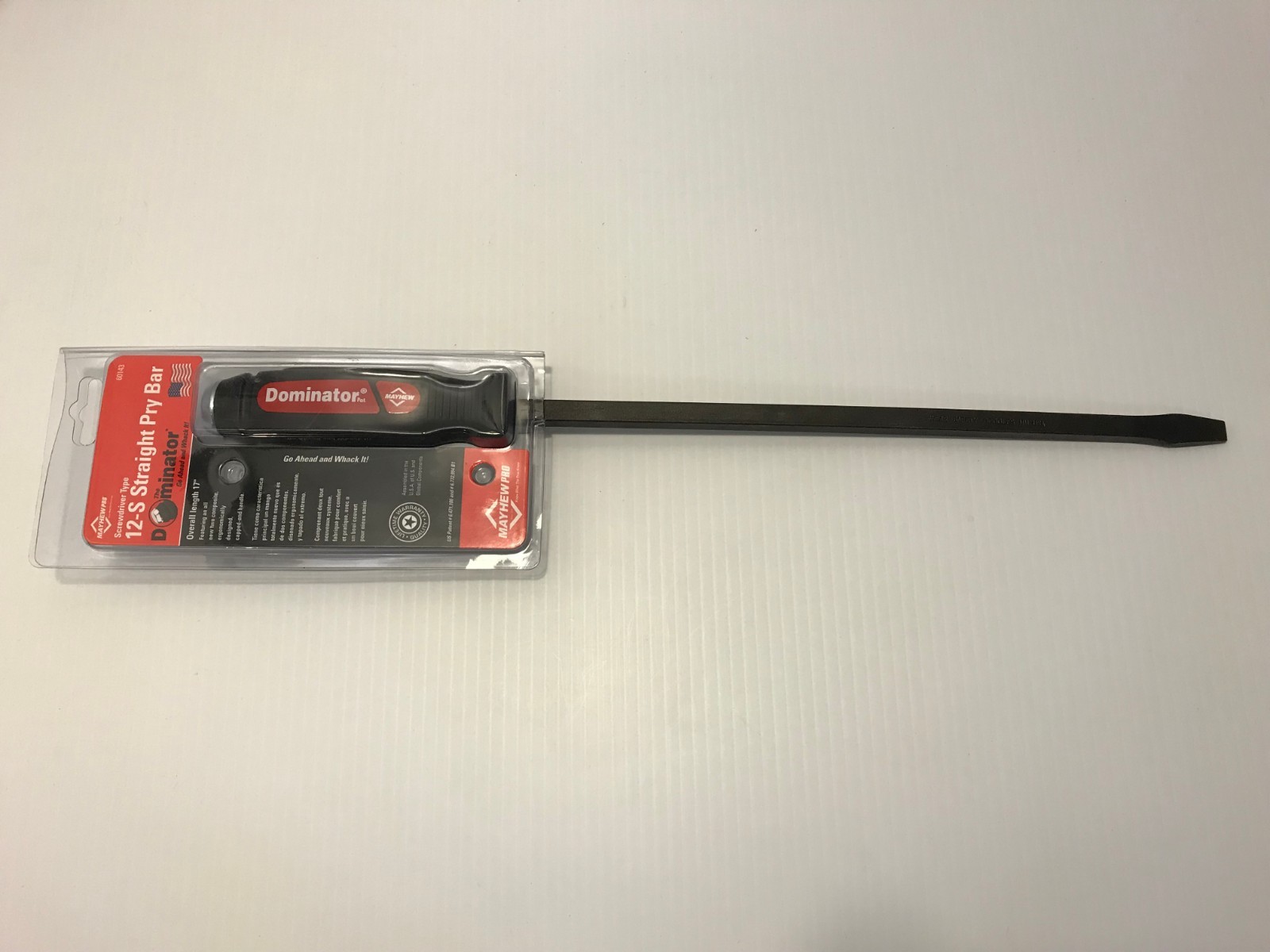Mayhew Pro Dominator 17 inch Pry Bar Straight Blade 60143 Screwdriver Tool NEW