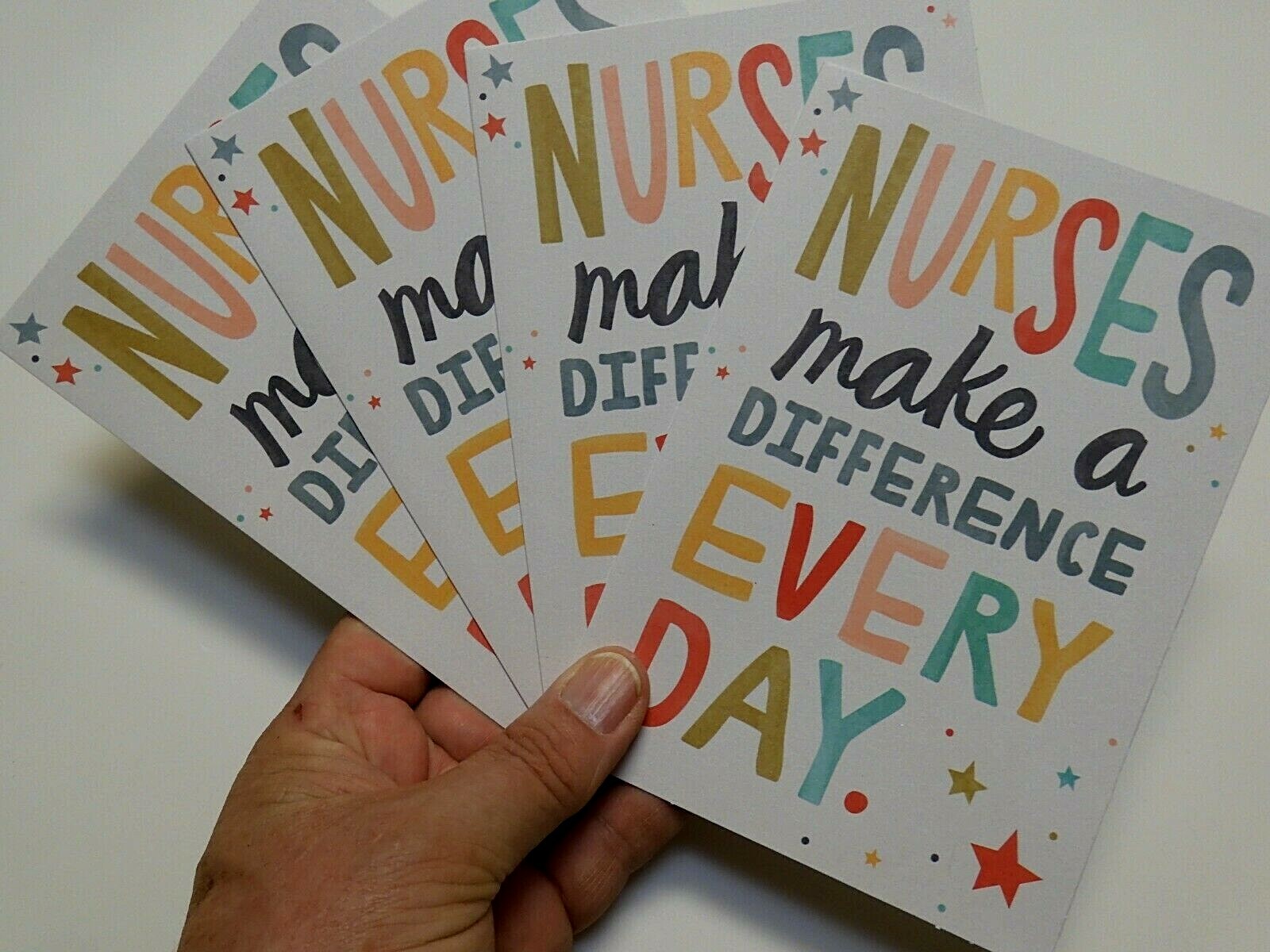 4 Cards Hallmark Heartline Support NURSES Make a Difference Nurse Day May 6 2024 | eBay for Free Printable Nurses Day Cards