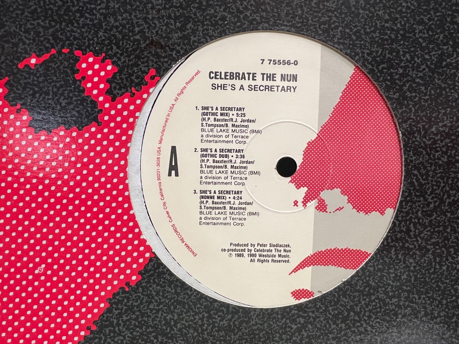 CELEBRATE THE NUN She's A Secretary 12” 1990 ENIGMA 75556