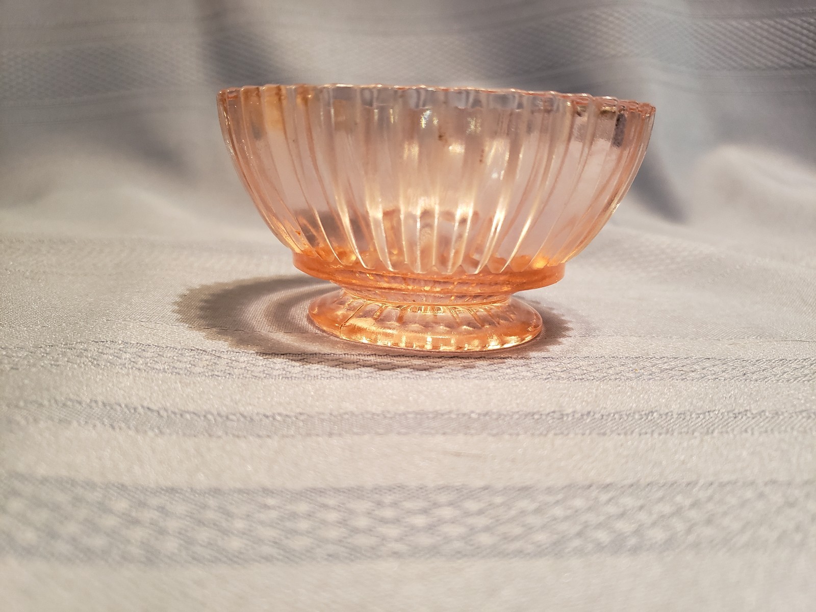 Vtg Anchor Hocking Queen Mary Pink CHAMPAGNE or TALL SHERBET CUP or BOWL 2-1/8