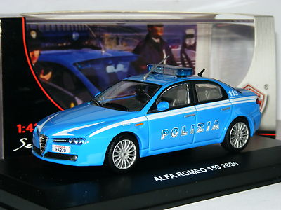 EG Edison Giocattoli 804721 2006 Alfa Romeo 159 Polizia 1/43