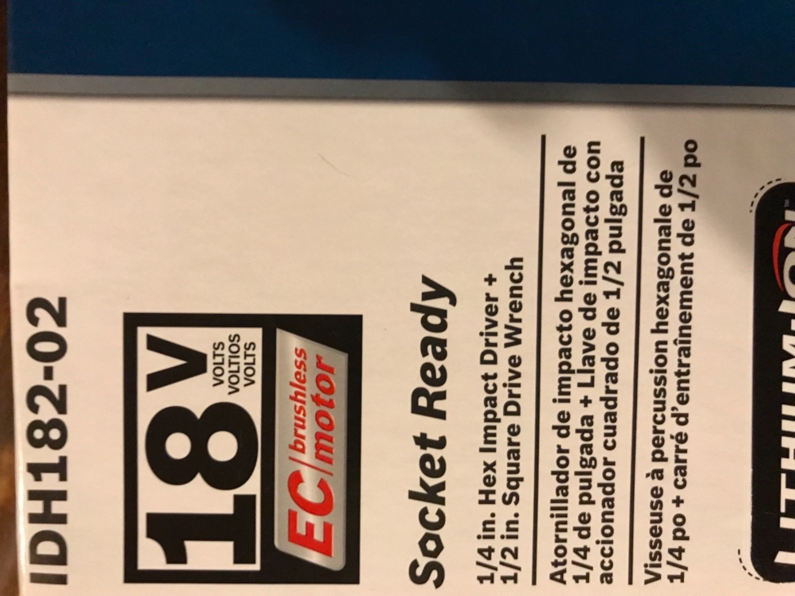 Bosch 18v 1/4 hex impact driver and 1/4 inch square drive wrench, two batteries