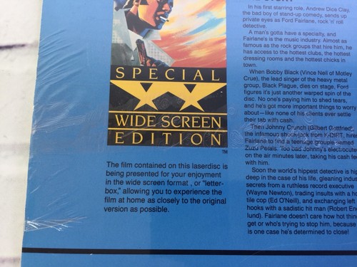 The Adventures of Ford Fairlane Widescreen Laserdisc LD Andrew Dice NEW SEALED