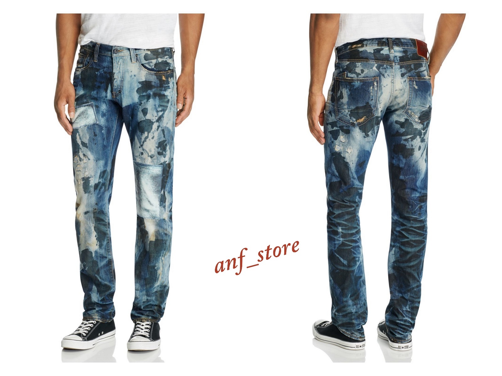 超希少　PRPS BARRACUDA ダメージデニム　W32 NWT PRPS Goods JAPAN Barracuda Straight Men Jeans 32 x 32