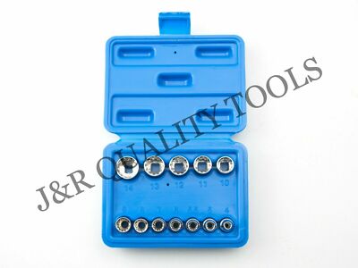 VCT 12pc 1/4'' DR. SAE/METRIC Universal Spline Socket Set 6 & 12 Point Square