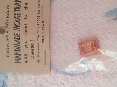 Vintage Shackman Handmade Mouse Trap Mousetrap Dollhouse Collector's Miniature