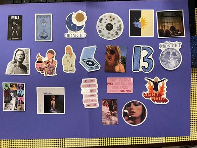 Taylor Swift Midnights 20 Stickers Laptop Water Bottle Etc  (01) FREE SHIP