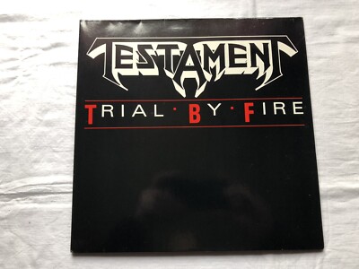 testament. trial by fire. vinyl 1st press.