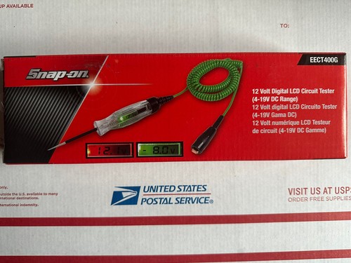Snap-on Circuit Tester. 12 Volt DC Digital Display. Green | eBay
