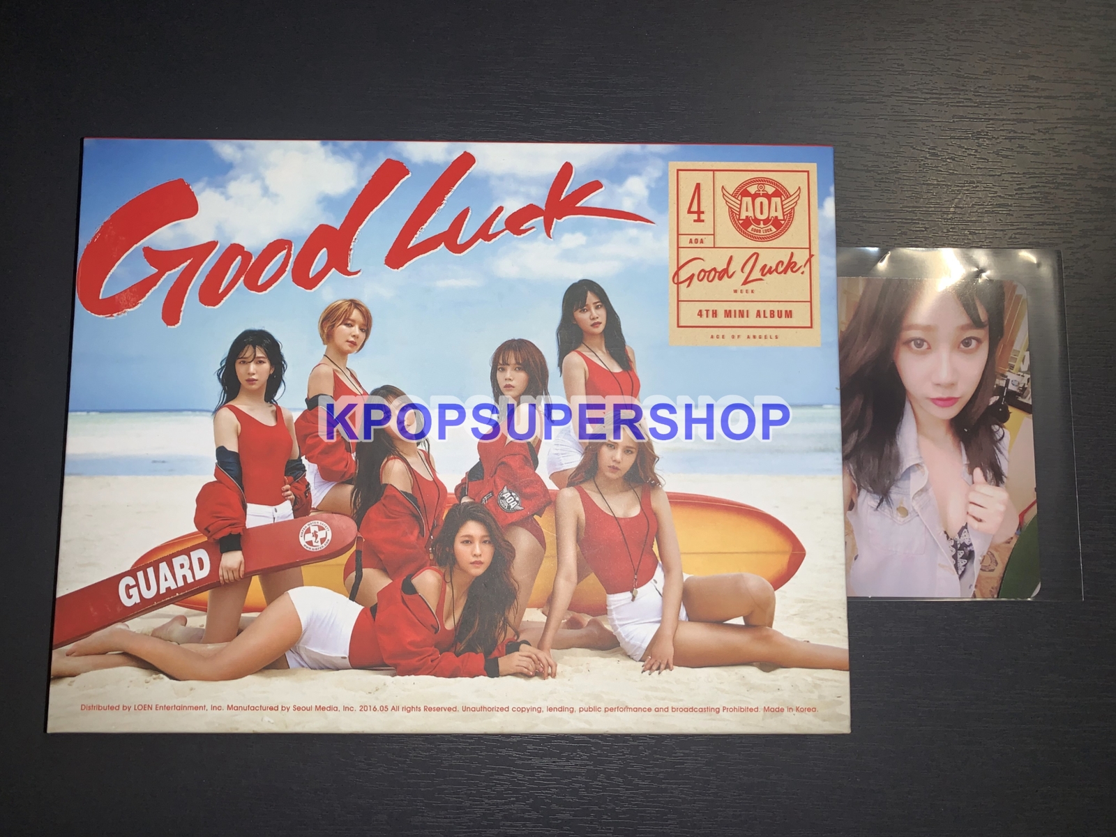 AOA 4th Mini Album Good Luck Week Ver. CD Great Yuna Photocard