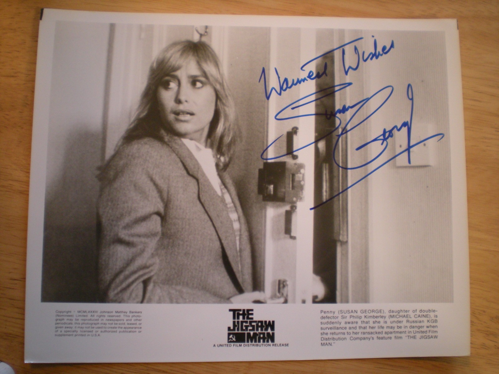 BEAUTIFUL AND YOUNG PROMO PHOTO SUSAN GEORGE IN 