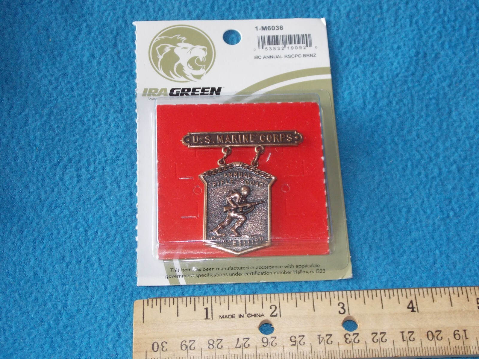 US Marine Annual Rifle Squad Competition in bronze USMC - G